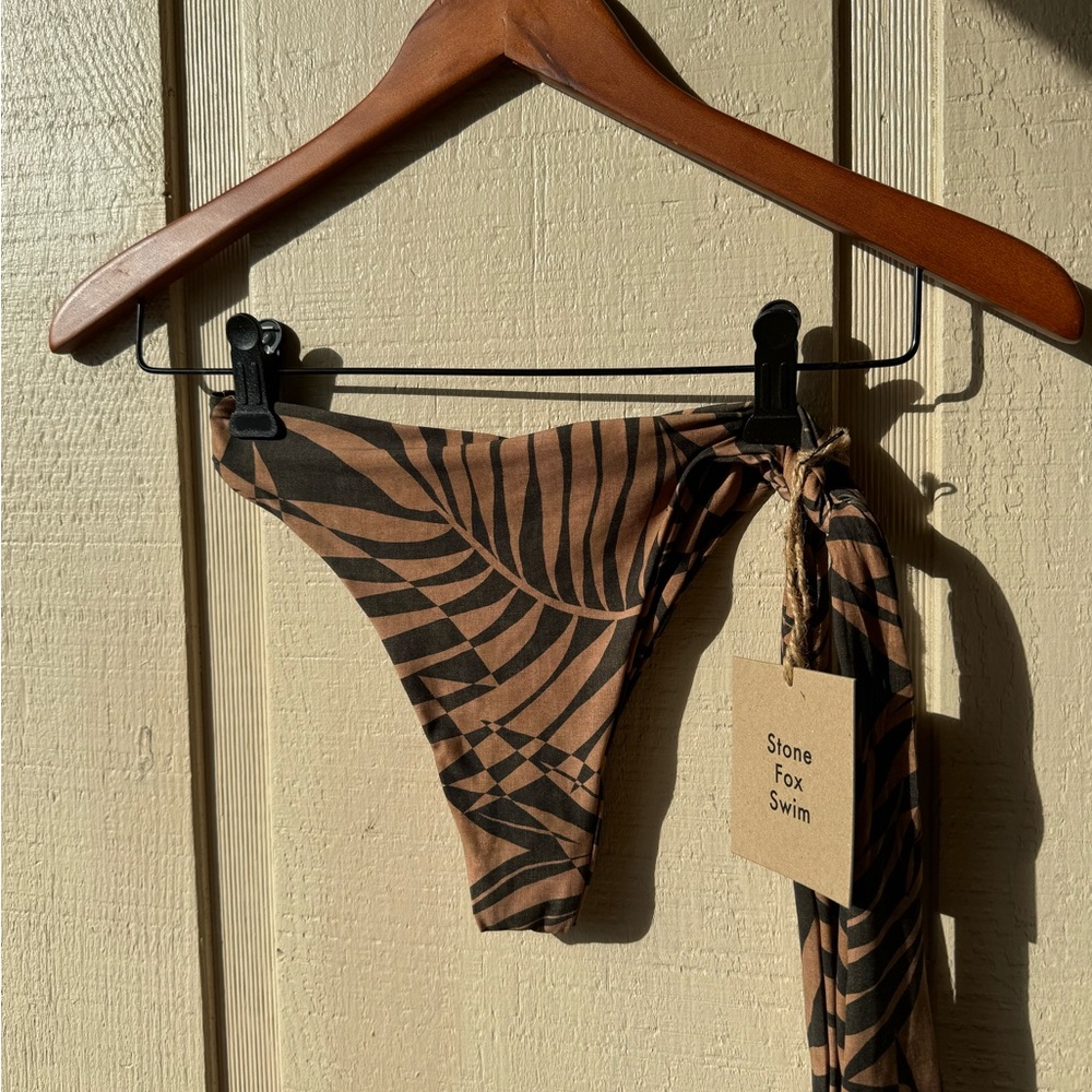 Stone Fox Swim June bikini bottom Vintage Palm XS